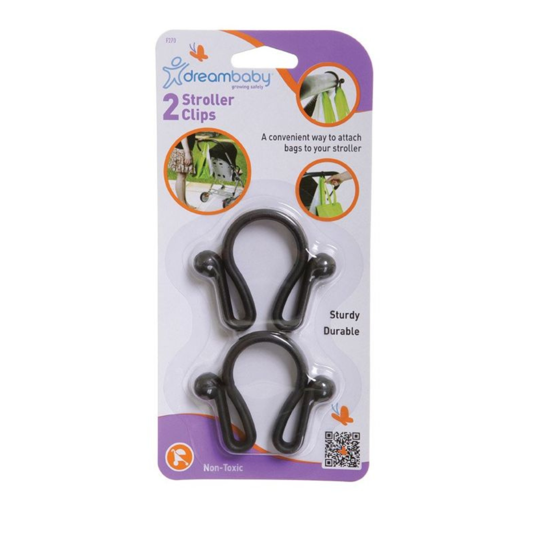 Dreambaby plastic stroller clips - 2 pack